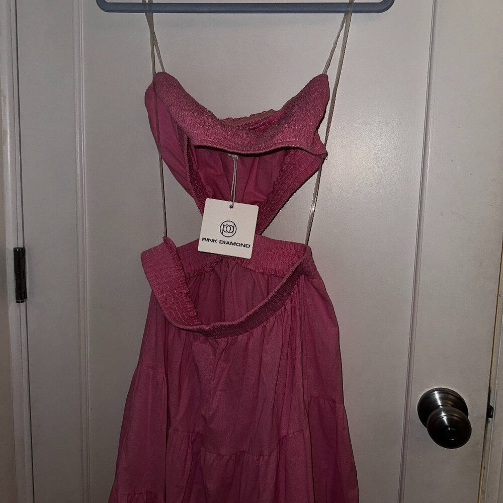 NWT - Showpo - Xiomara Maxi Dress - Strapless Cut Out Tiered Dress - Size 6 (M) - Picture 2 of 7